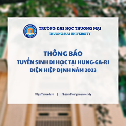 Thông báo tuyển sinh đi học tại Hung-ga-ri diện Hiệp định năm 2023