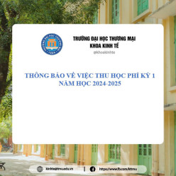 THÔNG BÁO VỀ VIỆC THU HỌC PHÍ KỲ 1 NĂM HỌC 2024-2025