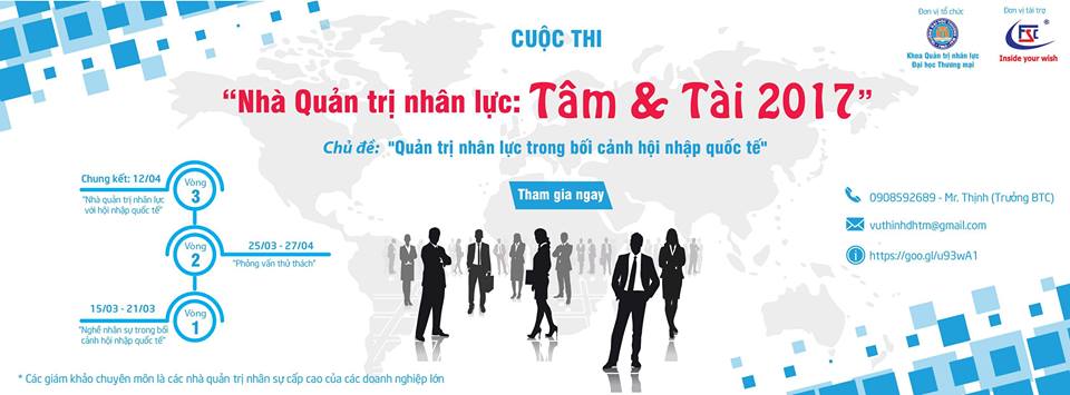 Kế hoạch tổ chức cuộc thi NHÀ QUẢN TRỊ NHÂN LỰC: TÂM VÀ TÀI NĂM 2017